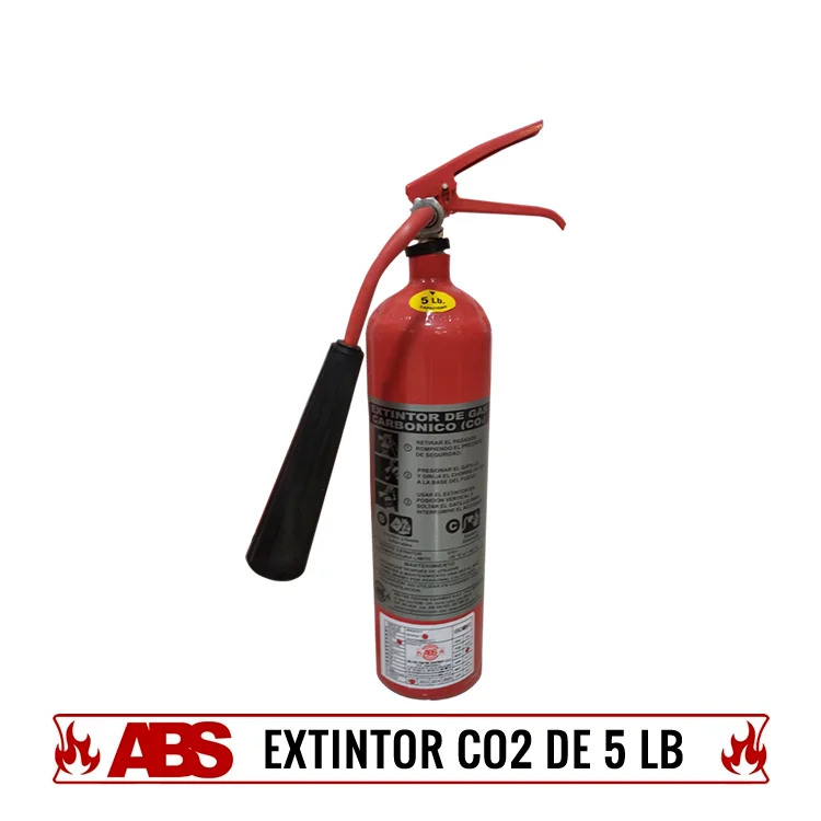 Extintor CO2 de 5 Libras | ABS Equipos contra incendios